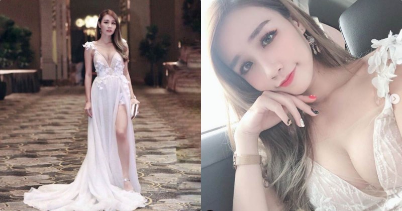 【WPT扑克】正妹Jennifer穿上禮服「胸器逼人」，惹火深溝忍不住讓人狂瞄！