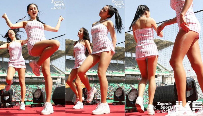 【WPT扑克】意外！啦啦隊正妹「裙底春光」外露！白色底褲線條明顯，觀眾嗨翻