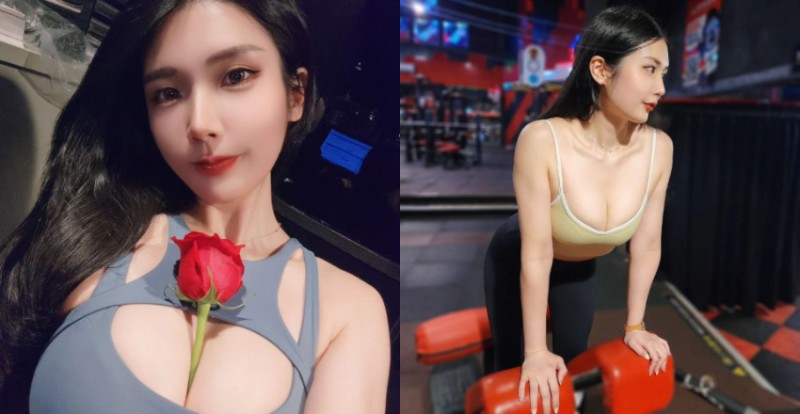 【WPT扑克】台北人衝啊！健身教練Marie小馬麗彎腰練劃船胸前兩顆快掉出來