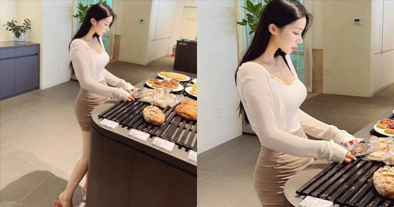 【WPT扑克】麵包店裡的「性感女客人」，「完美的身材比例」讓店員都心動！