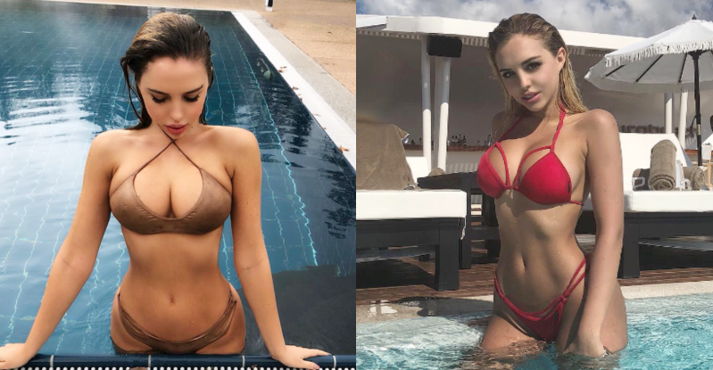 【WPT扑克】乳力全開！「比基尼奶妹」一起身立體頭燈超閃　上帝視角半球盡收眼底