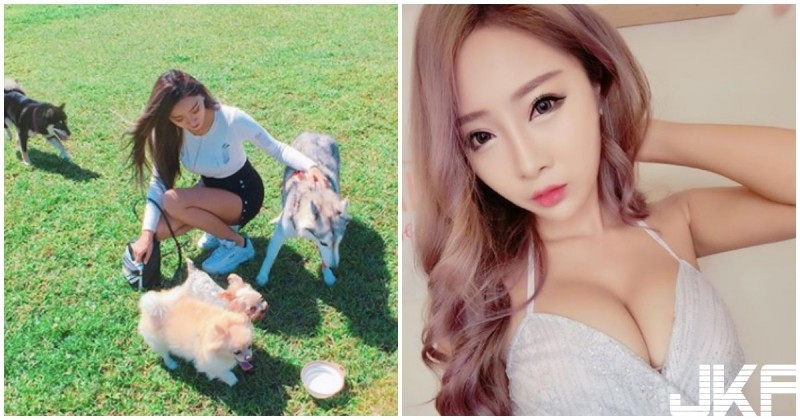 【WPT扑克】公園遛狗正妹太辣了！爆乳照「溢出大長輩」，網友都想衝蘆洲了～