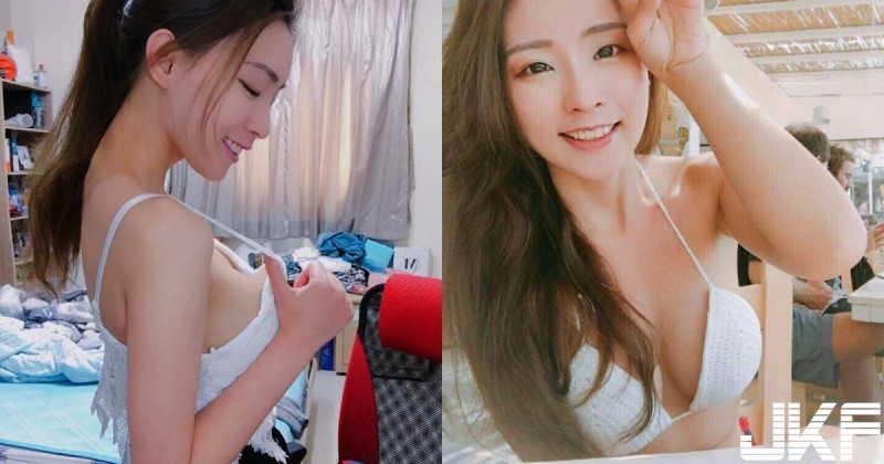 【WPT扑克】再往下拉一點！正妹喬肩帶裡面「疑似上空」，「誘人美乳」讓人好想一探究竟！