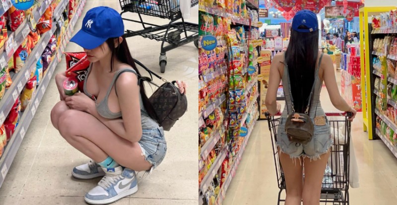 【WPT扑克】夏天到了真好！超市遇見熱褲辣妹爆乳採購　連背影也超迷人