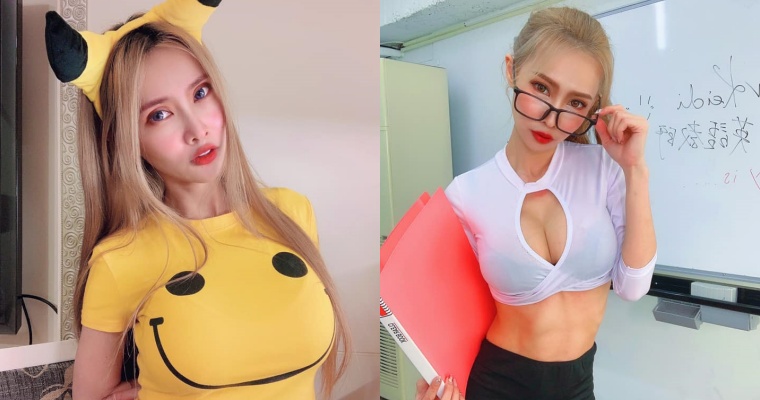 【WPT扑克】JKF 女郎「小蜜桃」化身代課老師！「黑絲大腿襪」造型吸網友搶當學生