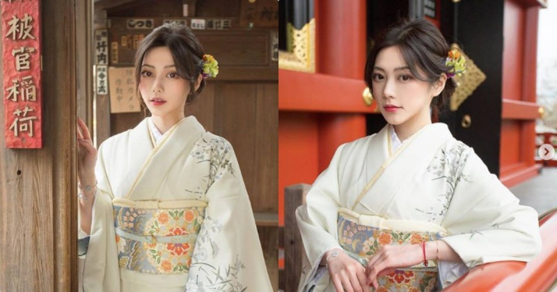 【WPT扑克】淺草寺發現高顏值和服妹子，正妹蓋蓋小巧臉蛋「美貌超逆天」！