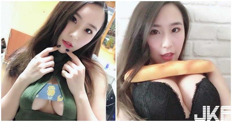 【WPT扑克】好火辣的「奶香麵包」！正妹就愛往巨乳放東西，「雄偉視角」讓人受不了啊…