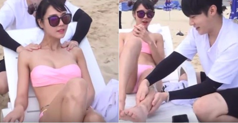 【WPT扑克】這招狂！竟用雙手迷倒「比基尼辣妹」，服務周到連街上妹子也難以抵擋…