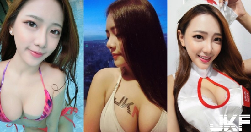 【WPT扑克】太大膽！「甜美系正妹」挑戰「中空護士服」，乳量爆炸布深深掐進肉裡…