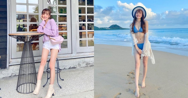 【WPT扑克】這腿好神！東海大學正妹「謙謙」白皙美腿細長直，還有水汪汪大眼！