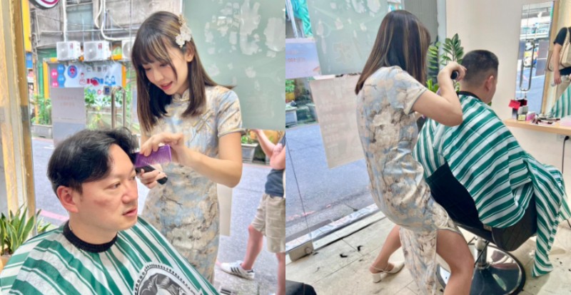 【WPT扑克】超正髮型設計師穿旗袍上工　氣質又甜美讓客人都戀愛了！