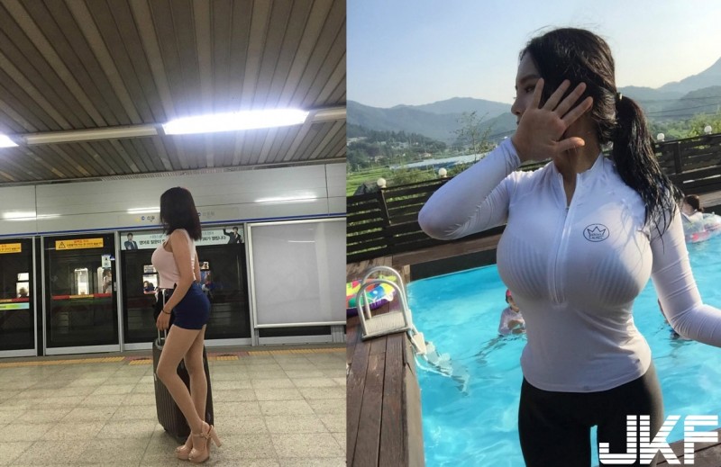 【WPT扑克】扯！南韓捷運驚見正妹「不科學腫脹」　網：這種胸器能上捷運嗎？