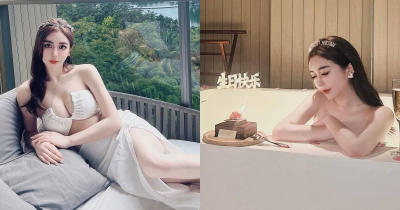 【WPT扑克】天燈妹「樂樂」三亞慶生好大方！渡假泡湯秀「白嫩胴體」讓粉絲飽眼福