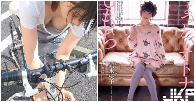 【WPT扑克】好邪惡！嗣永桃子「爆奶修腳踏車」，一彎腰胸前兩粒都走光了！