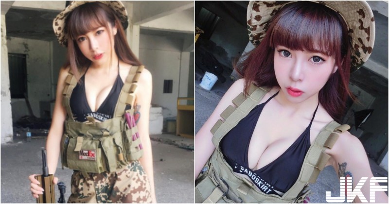 【WPT扑克】甜美小隻馬「爆乳軍裝」太凶悍！喜歡玩槍的她其實本職是「性感小護士」！