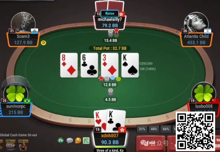 【WPT扑克】牌局分析：顶set也induce