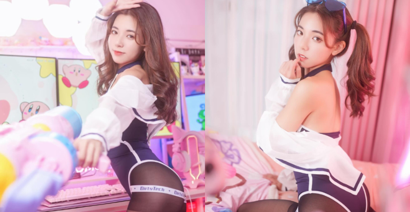 【WPT扑克】電競少女「瑀彤」史庫水誘惑，「絲襪翹臀」粉色卡比發射戀愛！