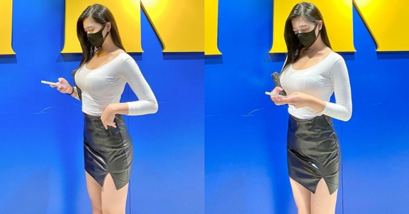 【WPT扑克】IKEA前驚見「巨乳皮裙妹」品妍！惹火身材換上比基尼「前凸後翹」超顯眼！