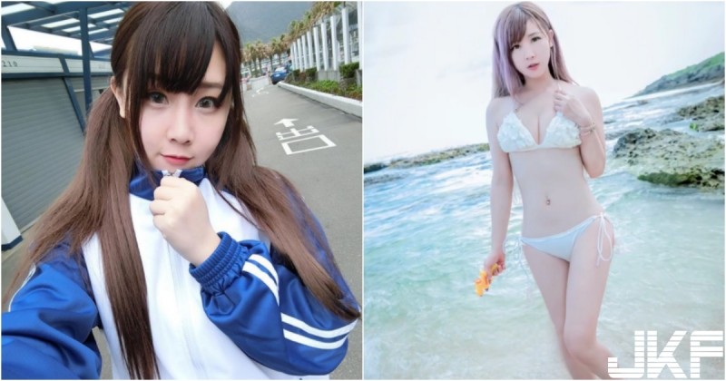 【WPT扑克】清純可愛「運動服學生妹」！海邊比基尼大解放！制服下的身材不得了啊！