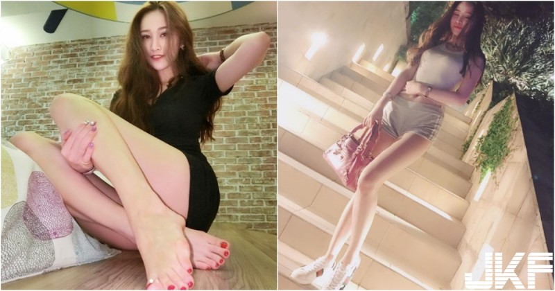 【WPT扑克】超強大「腿控福音」！台灣正妹大秀「修長美腿」！整個畫面都被腿霸佔啦！