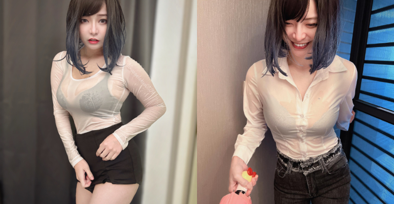 【WPT扑克】危險正妹「郭鬼鬼」颱風天出門慘濕，「透明巨乳」比風雨殘暴！