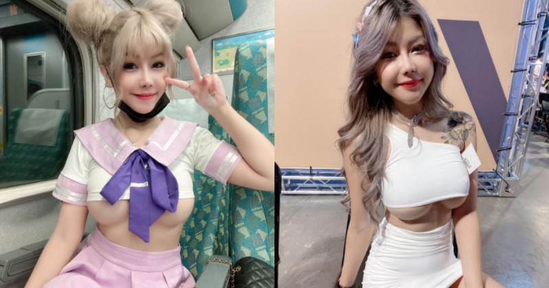 【WPT扑克】高鐵驚見「下乳露出」粉紅制服妹！張嘻嘻超火穿搭誰受得了，網友驚呼：給隔壁的福利？