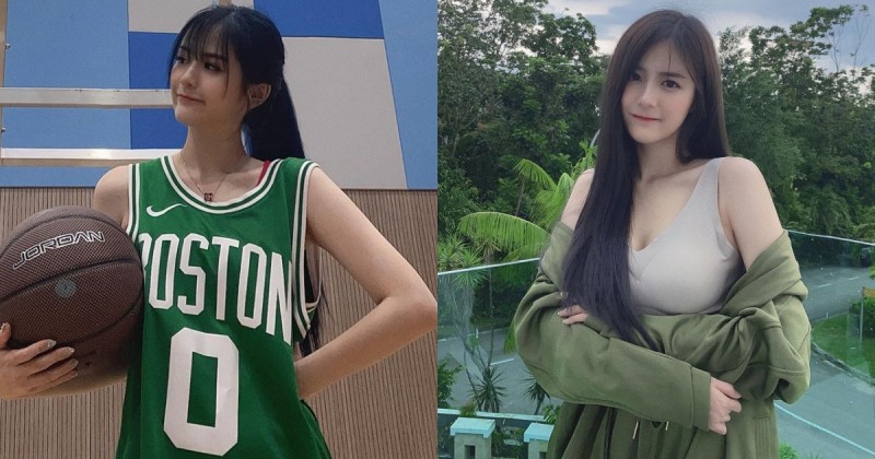 【WPT扑克】妹子穿球衣94可愛！大馬小美女「JingEn」綁馬尾抱籃球，沒想到衣服底下這麼有料！