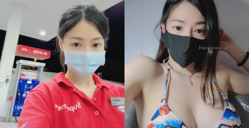 【WPT扑克】「加油站女員工」拿掉口罩原來是正妹　制服下還藏著火辣身材