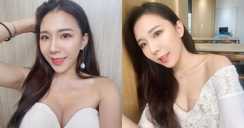 【WPT扑克】超氣質主持人「PonPon 巧芃」，「白色低胸禮服」讓粉絲覺得好兇！