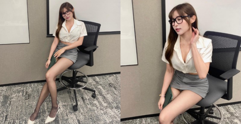 【WPT扑克】香港巨乳OL窄裙套裝秀黑絲長腿　網友：我怎麼沒這種同事