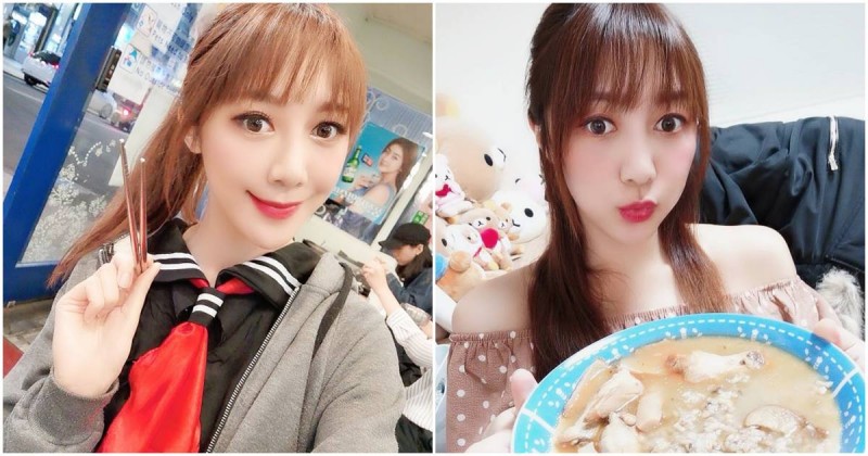 【WPT扑克】正妹彭琁「露香肩吃麻油泡飯」，「可愛嘟嘴模樣」讓大家都動心了！