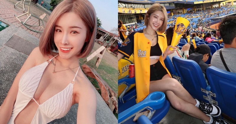 【WPT扑克】台中洲際棒球場驚見「短髮甜美正妹」！私下爆乳泳裝照讓人看了想狂揮加油棒！