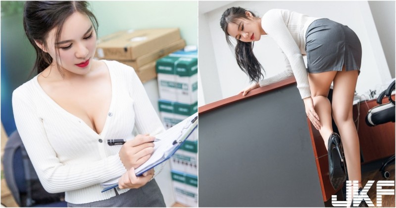 【WPT扑克】「火辣女主管」真的好兇！查勤點貨霸氣外露，超窄短裙看到小褲褲啦！