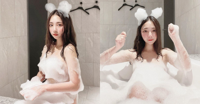 【WPT扑克】正妹音效師「艾波Yuru」大方眾享泡泡浴，獻出「白嫩紙片腰」令人幻想無限！
