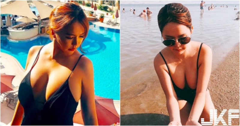 【WPT扑克】好強大的長輩！「白嫩巨乳妹」死海玩泥巴！背後路人都捨不得移開視線啦！