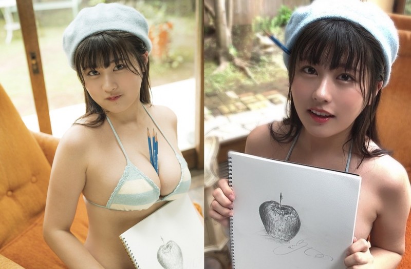 【WPT扑克】畫室驚見「巨乳插畫家」用奶夾筆真方便　H杯「飽滿乳彈」果真夠穩