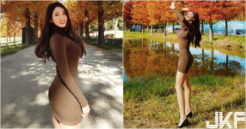 【WPT扑克】「大奶姊姊」賞楓葉，側面視角太狂妄～前凸後翹「細腰翹臀」誰能抵擋