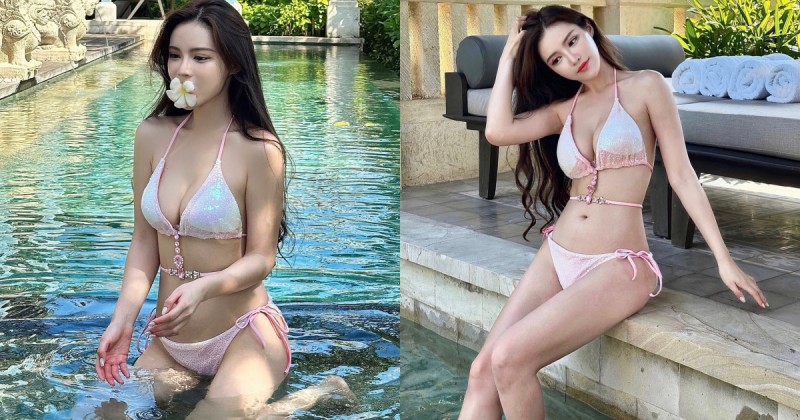 【WPT扑克】氣質美乳正妹峇里島度假有夠辣！粉色比基尼秀「雪乳水蛇腰」讓網友猛讚