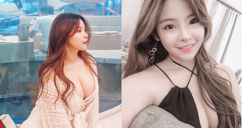 【WPT扑克】太辣！X park水族館遇見「超低胸E奶正妹」，領口開好大「側乳好誘惑」！