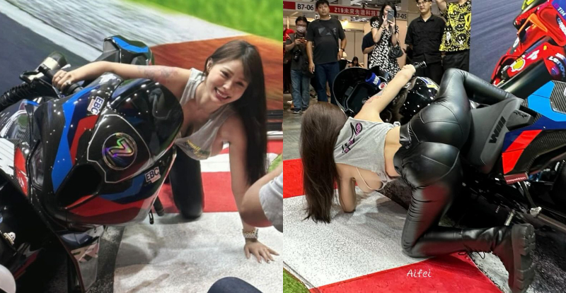 【WPT扑克】感謝牛頓！爆乳騎士「艾妃」車展演壓車，「掉出側乳」網友見證萬有引力！