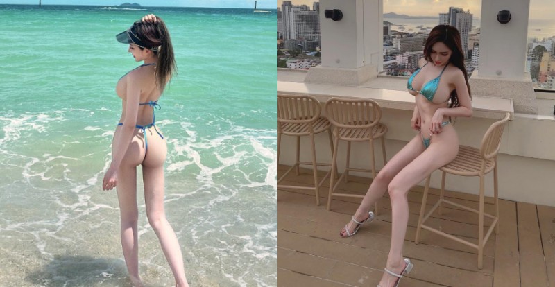 【WPT扑克】海邊怎麼有蜜桃？人間芭比「雲嫣」細丁泳裝攻佔芭達雅海灘