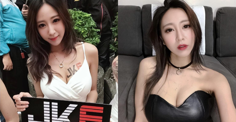 【WPT扑克】電臀女王「張螞蟻」白色小洋裝爆乳刷盤　超大看板出現台北街頭！