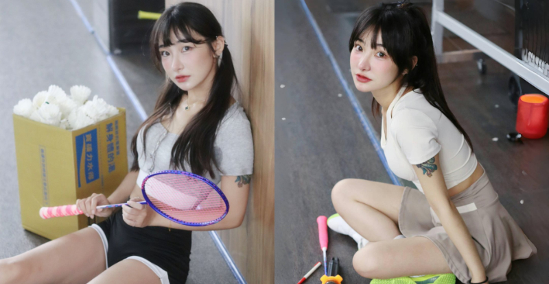 【WPT扑克】陽光羽球妹「梗梗」被麟洋激鬥志，細腰出場練到「腋下濕透」