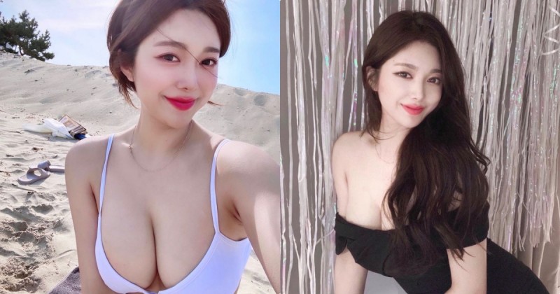 【WPT扑克】在沙灘自拍的「超兇比基尼妹」，「渾圓大乳球」好顯眼呀！