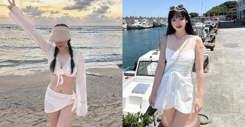 【WPT扑克】驚見正妹「小Mei」小琉球浮潛，「美乳細腰」性感又養眼！