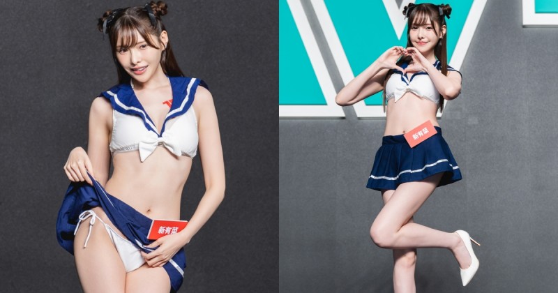 【WPT扑克】第一美腿JK駕到！「新有菜」色色水手服露「雪乳玉腿」十指緊扣搭肩送暖！