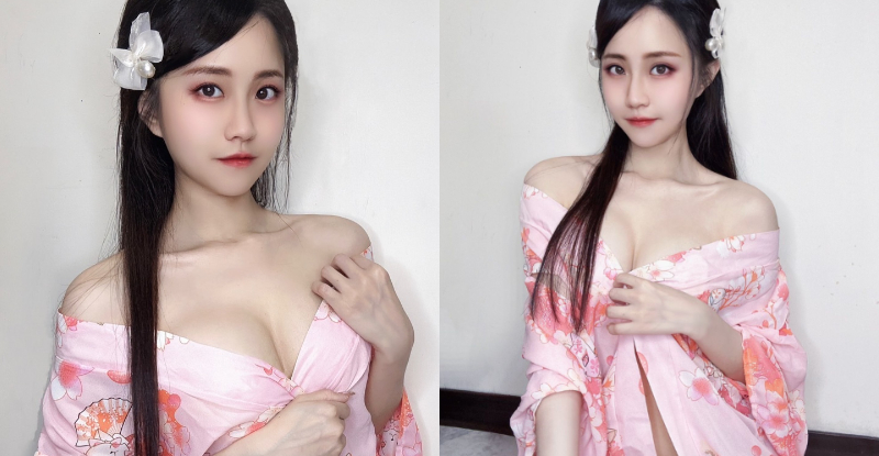 【WPT扑克】櫻花正妹「佳佳兒」浴衣落肩，「性感爆乳」下面快露餡！