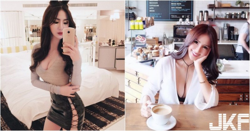 【WPT扑克】性感小野貓出沒！皮裙開衩到腰上「側面全露」，正面緊身「低胸爆乳」超辣！