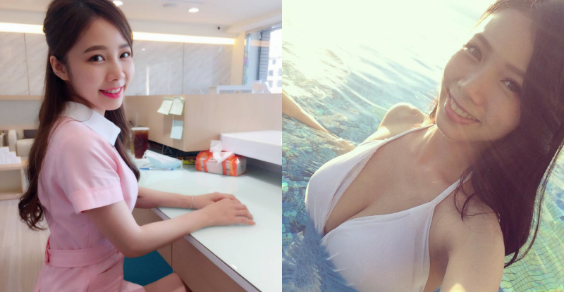 【WPT扑克】台中「正妹美齒師」超可愛　脫下制服露出白皙酥胸好性感！網友：馬上預約