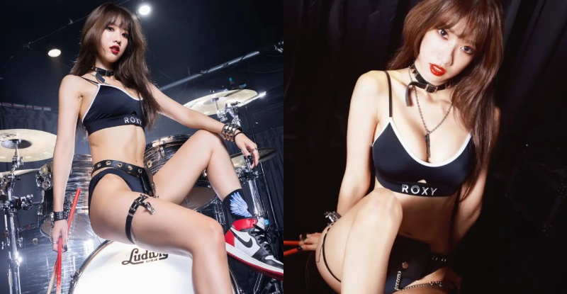 【WPT扑克】「火辣鼓手」爆乳演奏太吸睛，「飽滿雙峰」晃到台下全暈